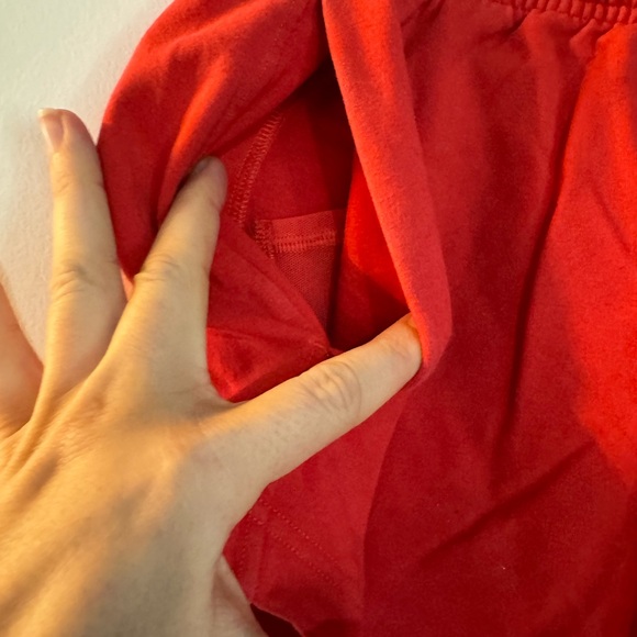 Red Lululemon Fabric Athletic Shorts - Picture 3 of 6